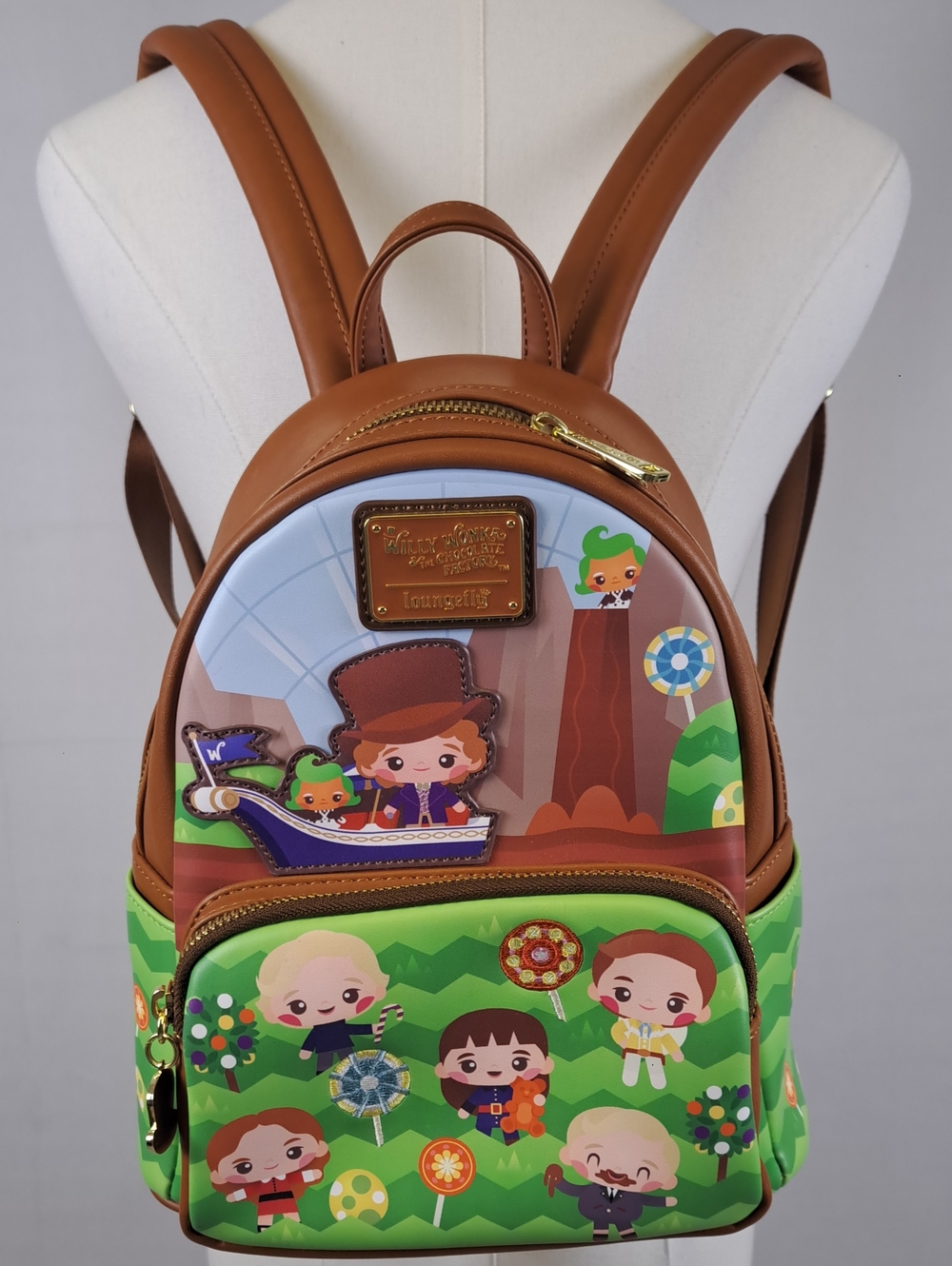 Loungefly Willy Wonka & the Chocolate Factory Candy Mini Backpack Whimsical Kid
